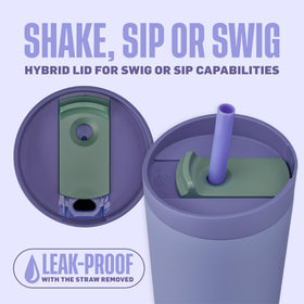 BlenderBottle stainless steel with double-wall insulation keeps beverages cold longer.