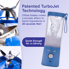 BlendJet 2 self-cleaning feature makes cleanup quick and hands-free after blends.