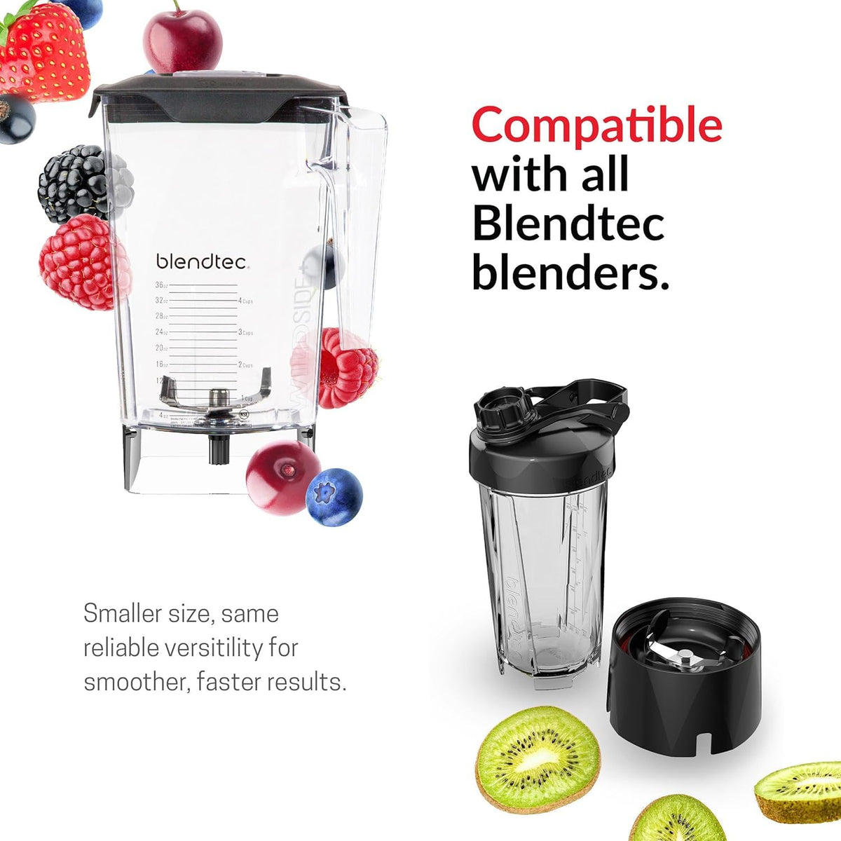 Blendtec WildSide+ jar blunt safety blade for tougher ingredients and reliable performance.