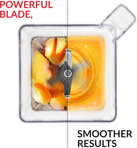 Blendtec WildSide+ jar lid with center opening and vents for hot liquids.