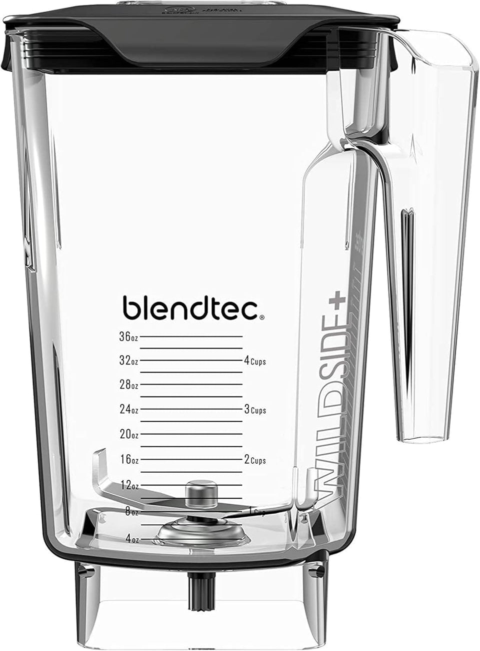 Blendtec WildSide+ jar with wide base for faster, smoother blends.