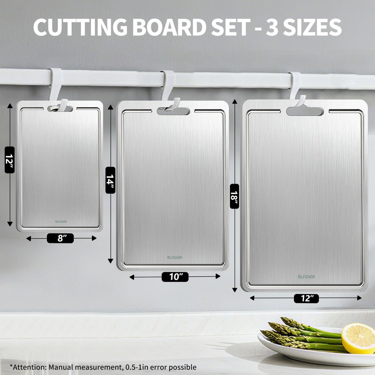 Blfichop titanium board is dishwasher safe for quick cleanup.