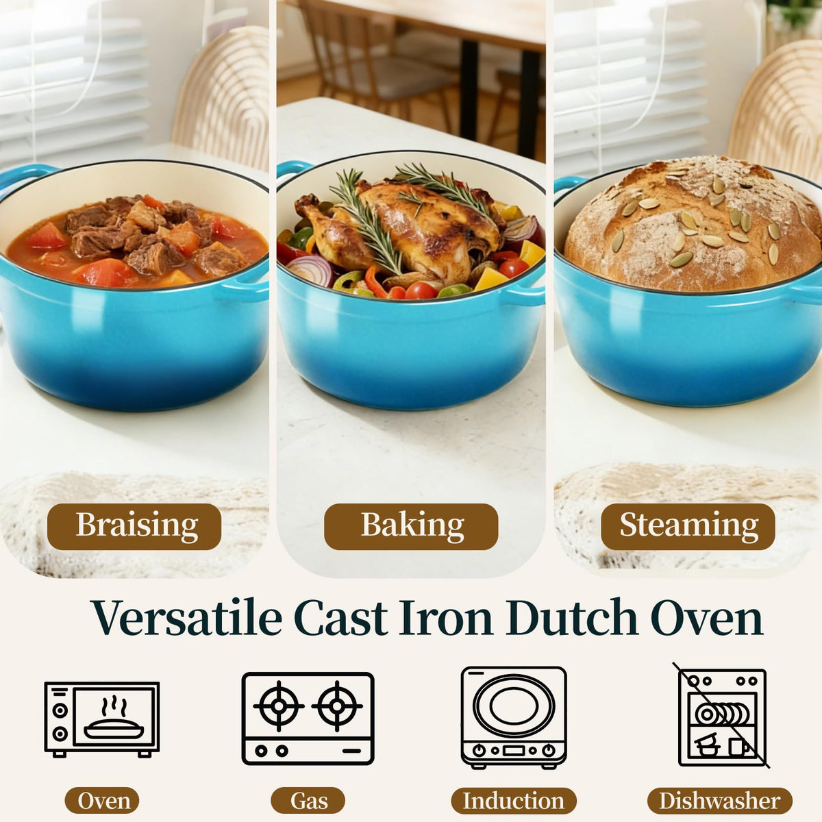Gift-ready Blingco dutch oven packaging suggesting a thoughtful kitchen upgrade.