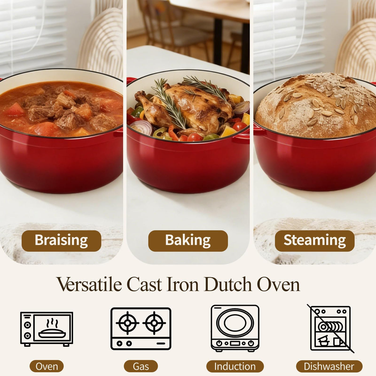 Blingco gift-set Dutch oven makes a thoughtful present for home bakers.