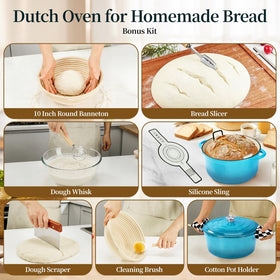 Sourdough kit Banneton with Blingco branding for crusty loaves.