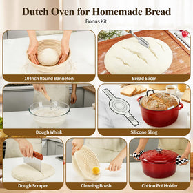 Blingco sourdough kit with banneton helps proof and shape crusty loaves.