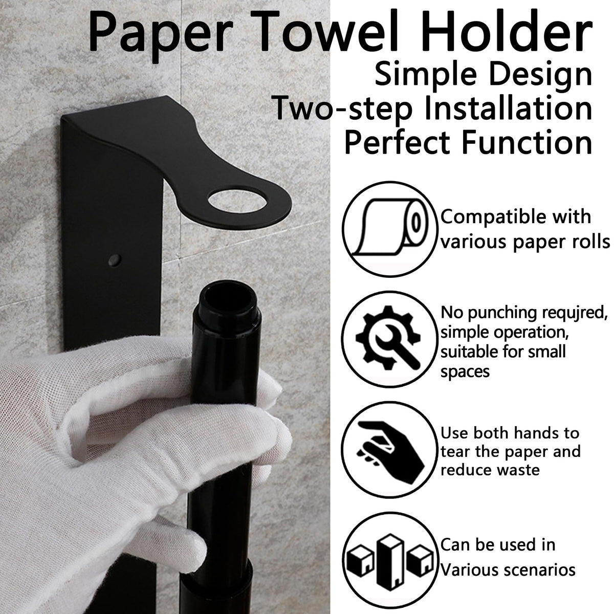 BlissfulDestiny dual-installation supports adhesive strips or bolts for flexible mounting.
