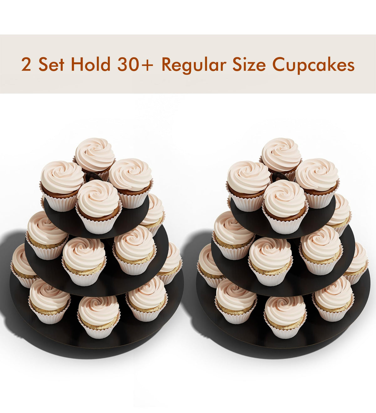 BLISSUR black dessert stand complements formal and casual occasions.