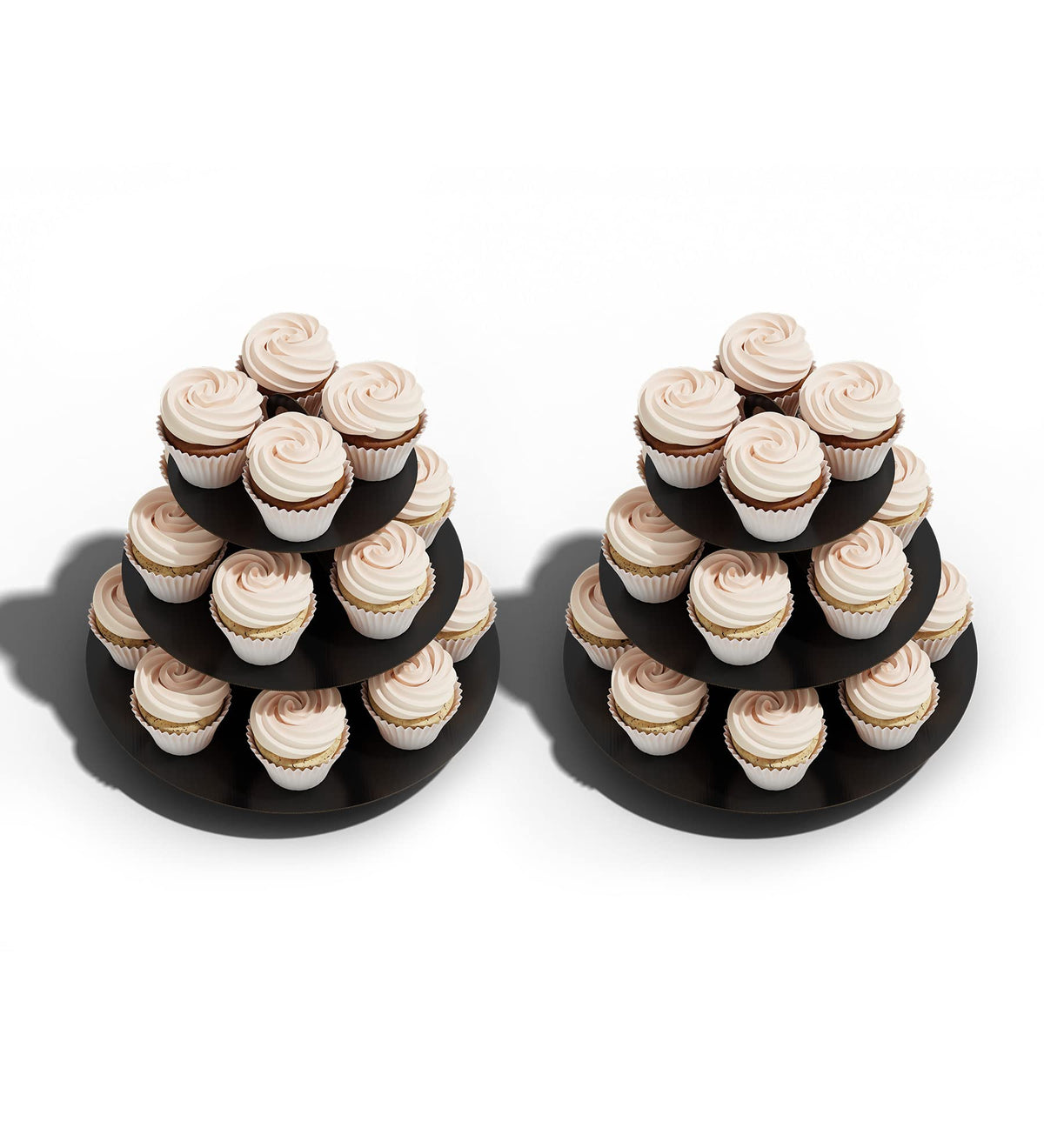 BLISSUR cupcake stand capacity fits 20-24 cupcakes for crowds.