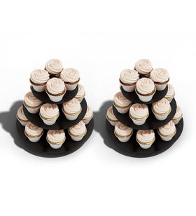 BLISSUR cupcake stand capacity fits 20-24 cupcakes for crowds.