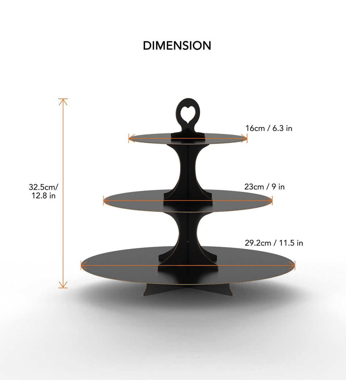 BLISSUR tiered display creates an eye-catching centerpiece.