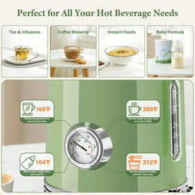 BlissWhisper cordless base enables easy pouring with 360° rotation.