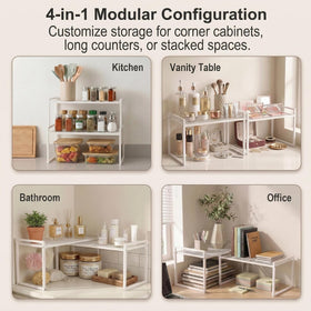 BlisXybion heavy-duty design supports up to 44 pounds per shelf