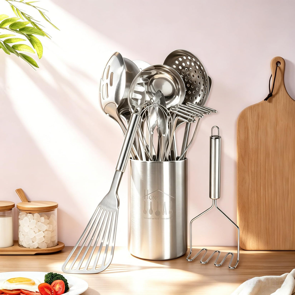 Blithely solid spoon ideal for stirring and serving