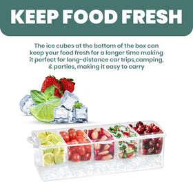BLIVORRA ice compartment detail demonstrates 80 oz capacity for lasting chill.