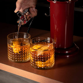 BLKSMITH 30oz capacity red dispenser ideal for quick rounds and consistent portions.