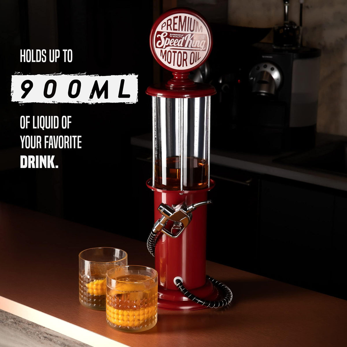 BLKSMITH bar-decor accessory blends retro style with practical dispensing.
