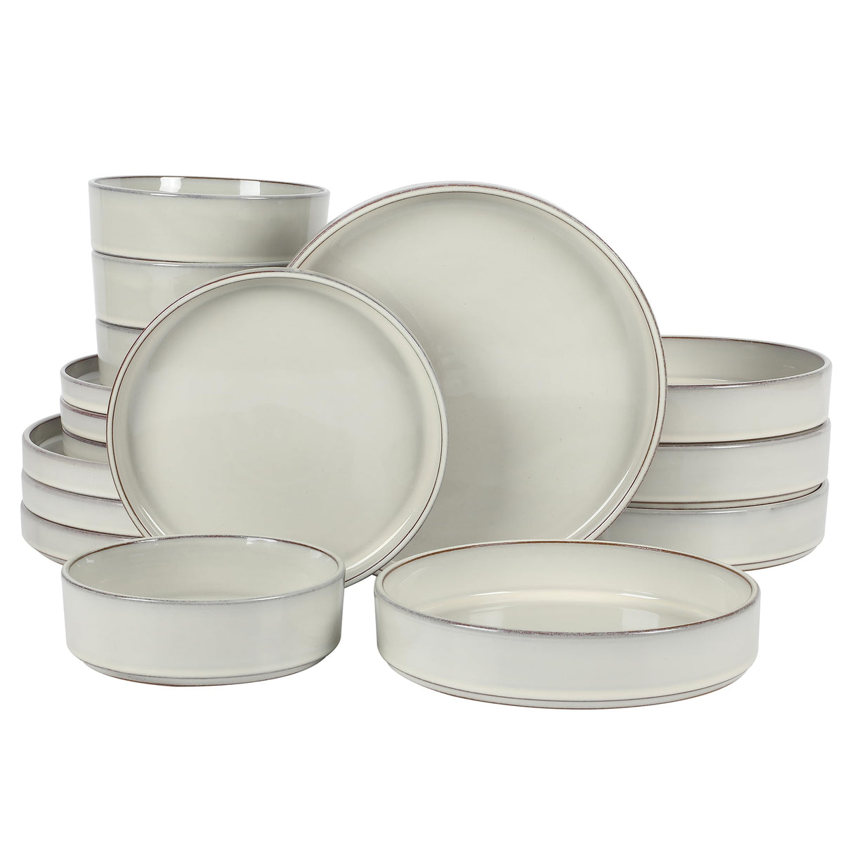 Bloomhouse Santorini Mist dinner plate 10.3-inch with artisanal glaze for stylish dinners