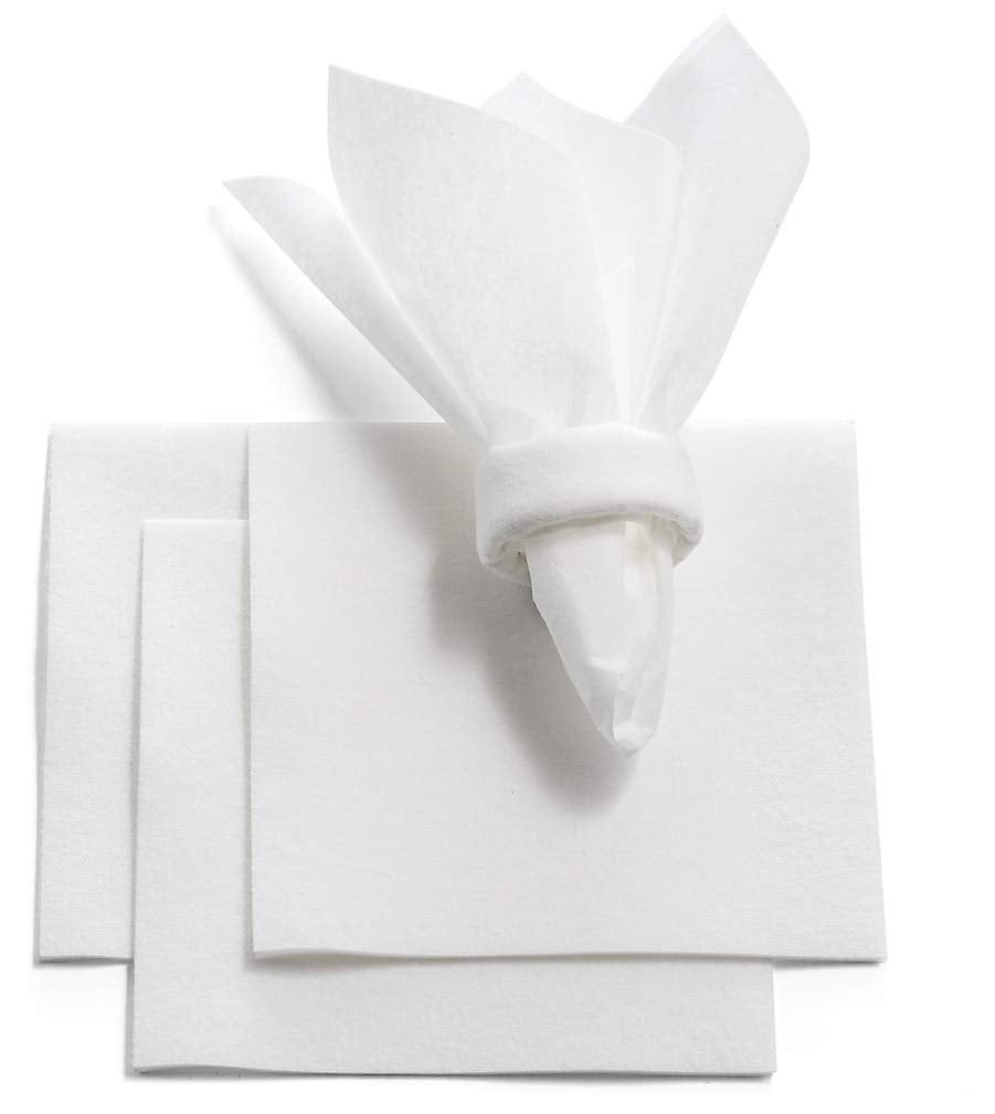 BloominGoods absorbent napkins demonstrate spill control and dessert presentation