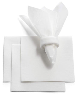 BloominGoods absorbent napkins demonstrate spill control and dessert presentation