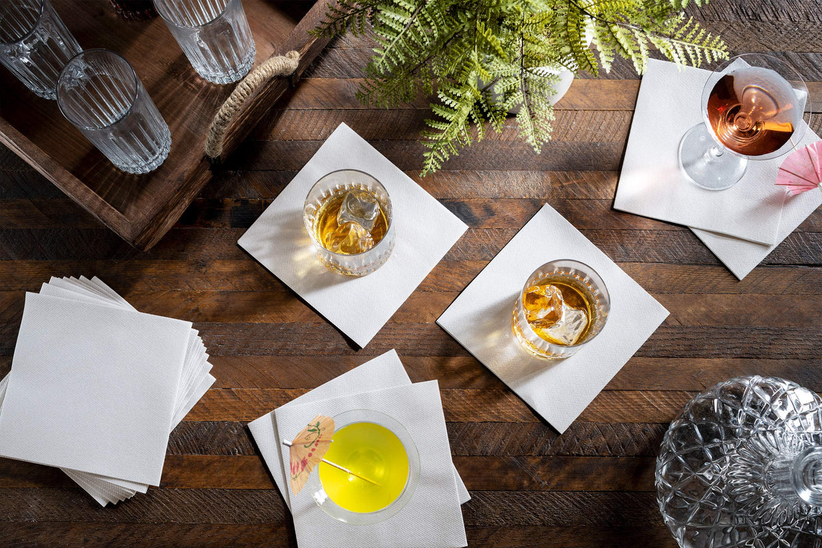 BloominGoods cocktail napkins add elegance with premium disposable convenience