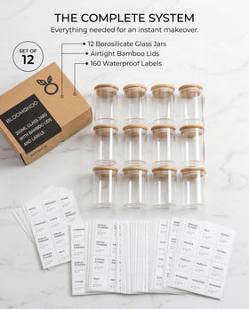 Bloomondo writable labels and expiration stickers aid freshness tracking.