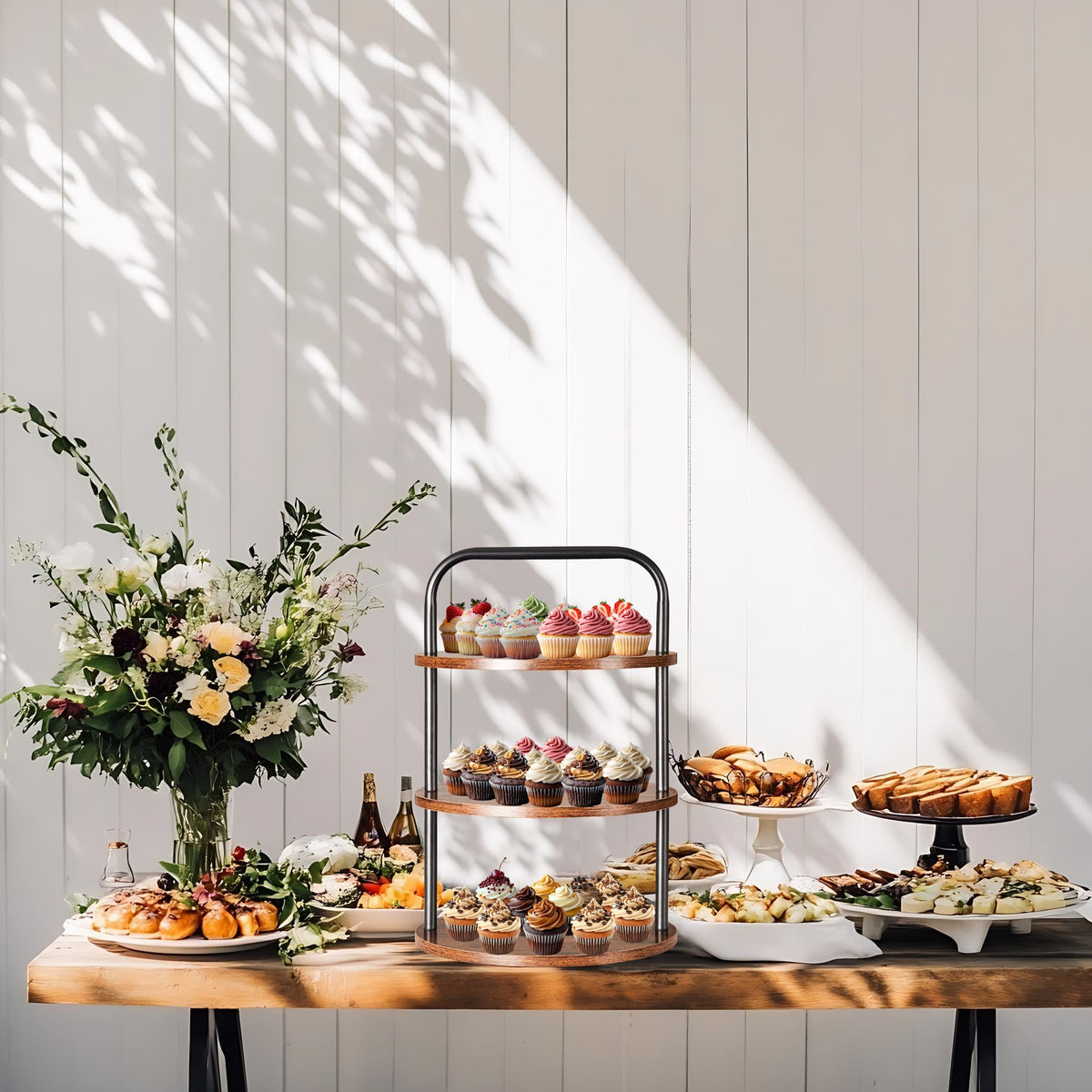 Blossome dessert buffet accessory enhances cake and fruit tables