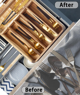 Blossome natural wood grain enhances drawer aesthetics and feels premium.