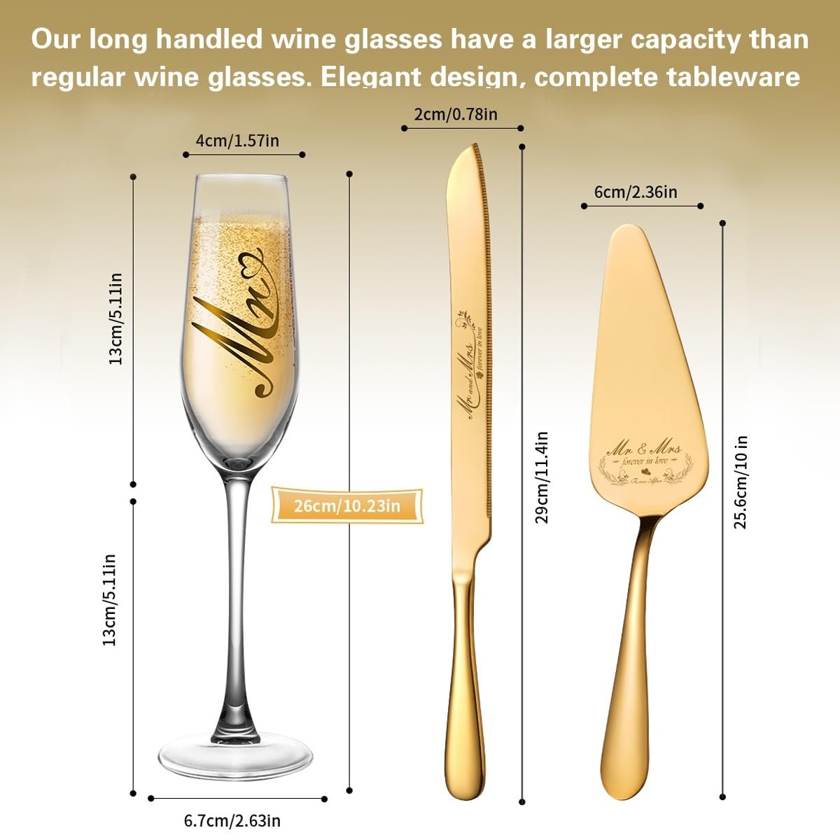 Bltnever lead-free crystal champagne flutes seven-ounce capacity for classy toasts.