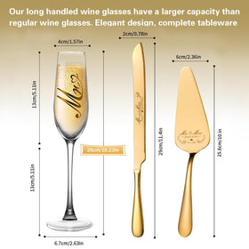 Bltnever lead-free crystal champagne flutes seven-ounce capacity for classy toasts.