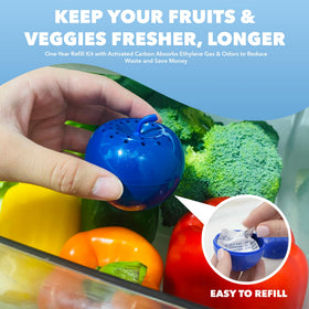 Bananas and berries stay crisp with BluApple freshness system