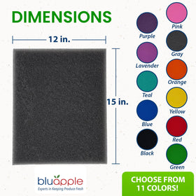 BluApple FreshMats anti-bruising liner cushions produce to reduce damage.