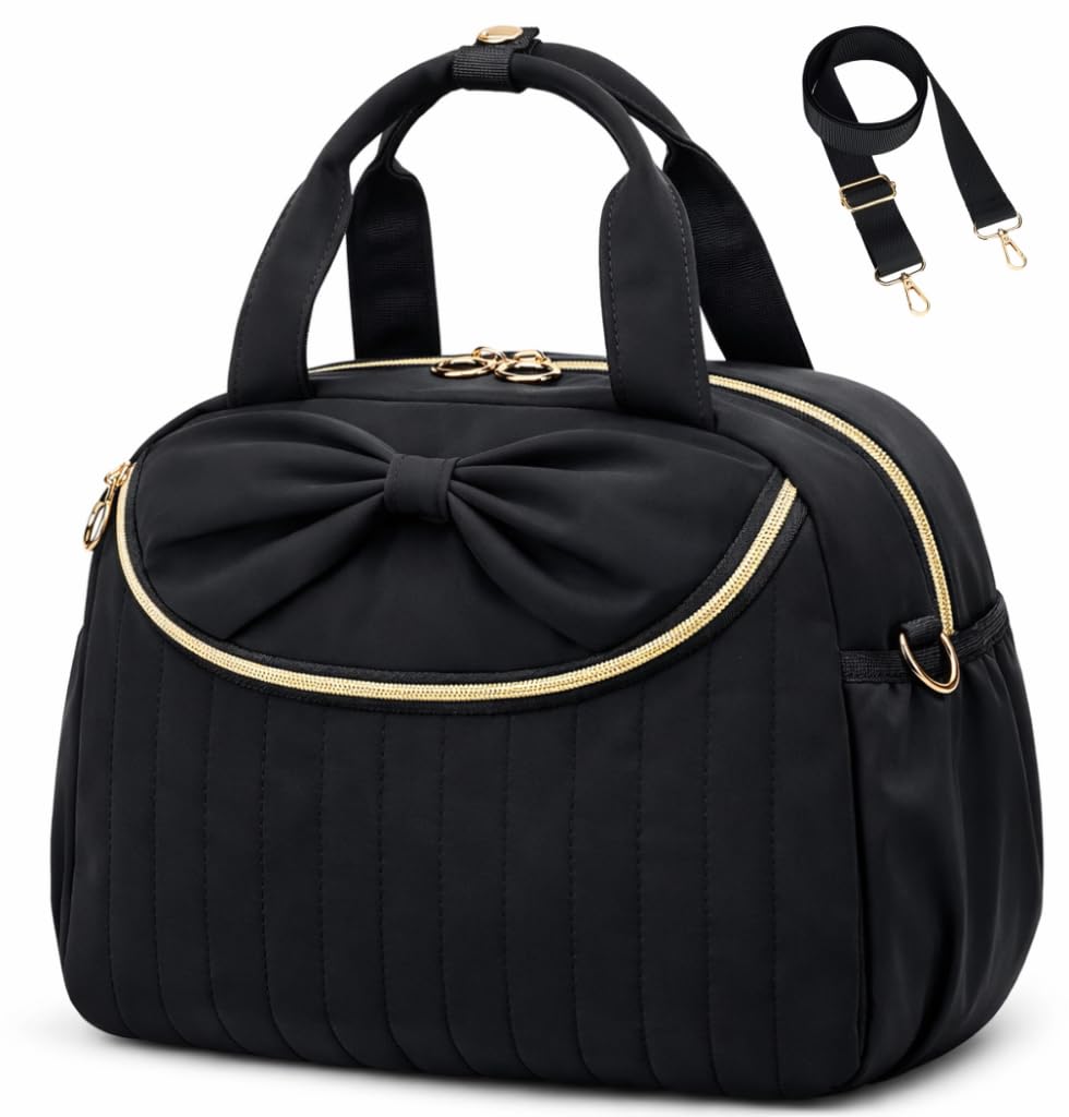 Bluboon lunch bag with bow detail, stylish for work and daily use