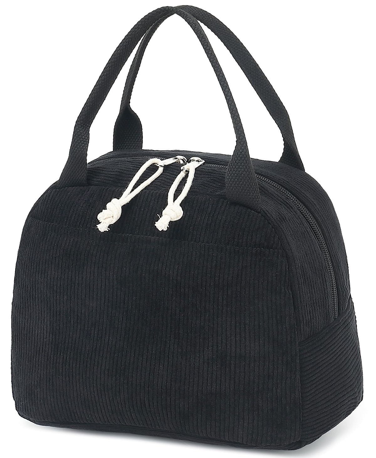 Bluboon lunch bag with front pocket keeps keys and cards organized for work