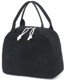 Bluboon lunch bag with front pocket keeps keys and cards organized for work
