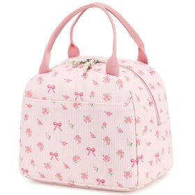 Bluboon corduroy lunch bag shows a spacious body for meals on the go