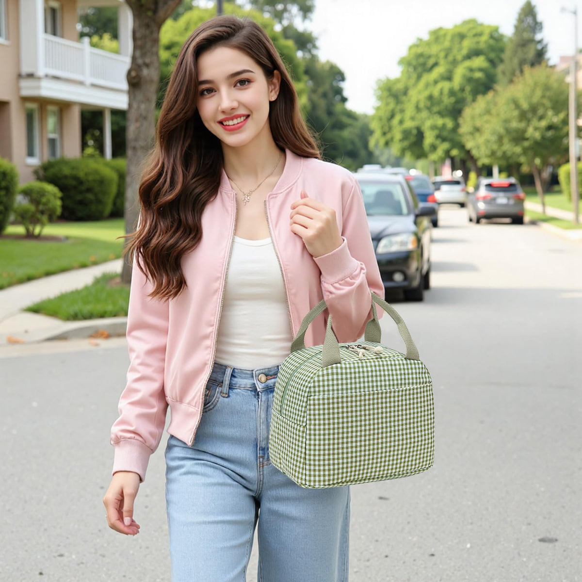 Bluboon lunch-bag sturdy-fabric emphasizes durable, water-resistant material for daily use.
