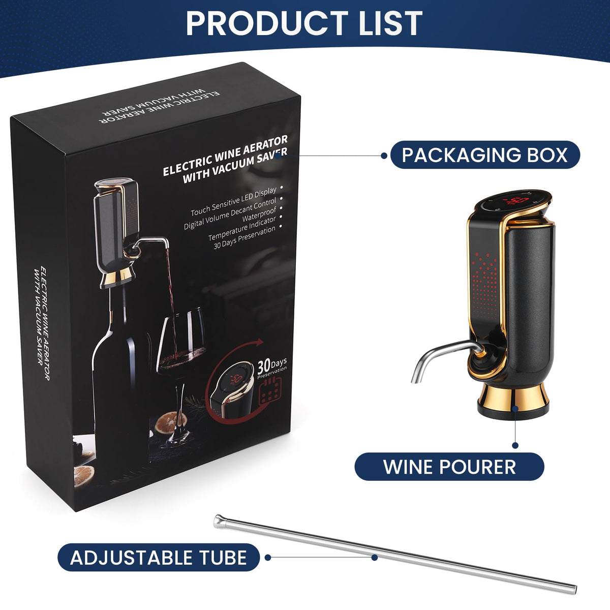 BLUBYEES smart vacuum preservation technology monitors bottle pressure.