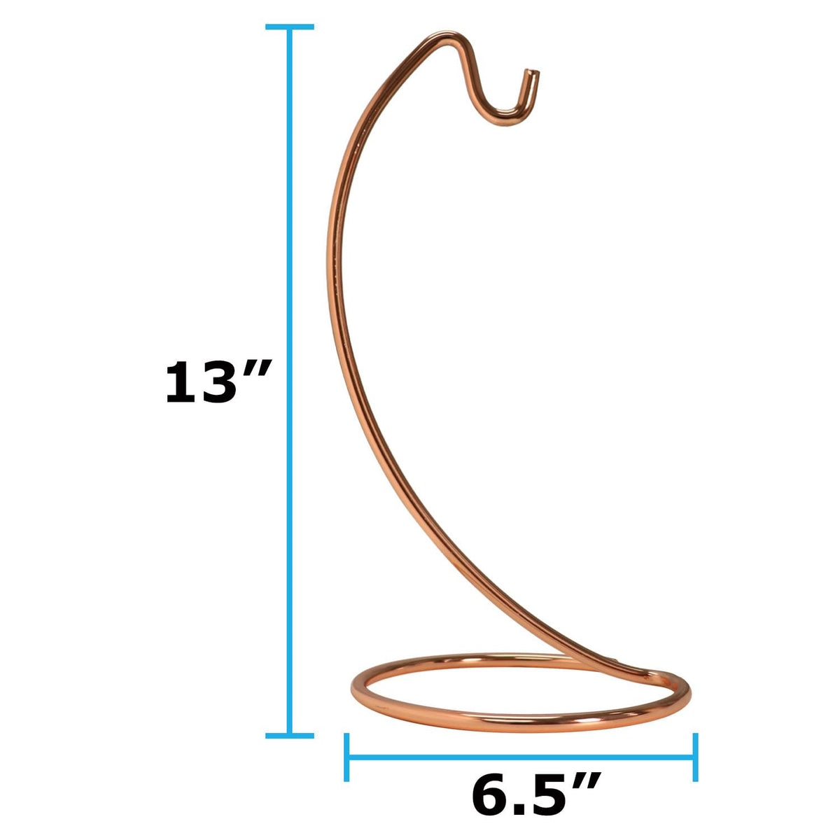 Blue Donuts Banana Tree copper design enhances kitchen decor while keeping fruits organized.