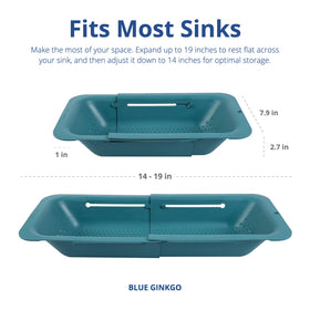 BLUE GINKGO BPA-free colander, heat resistant to 212°F.