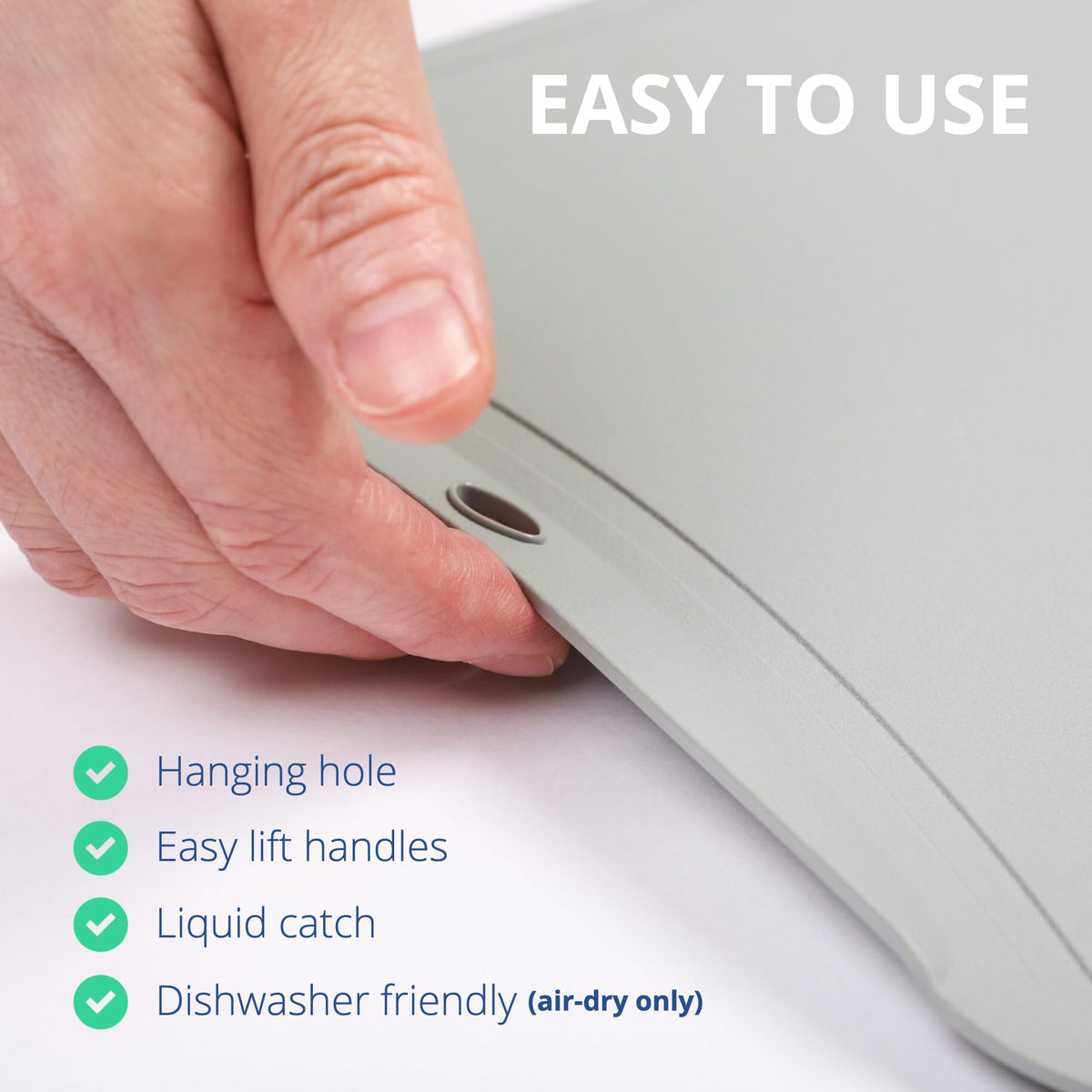 Blue Ginkgo cutting mats Korean-made TPU, durable and flexible for everyday use.