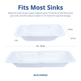 BLUE GINKGO dishwasher-safe colander cleans quickly on the top rack