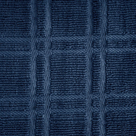 Blue Needles blue towels brighten the kitchen decor while offering reliable drying power.