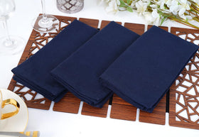 Blue Needles navy napkins 18x18 inch offer generous coverage for meals