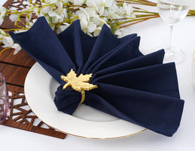 Blue Needles navy napkins hotel-home-use versatile for hotels and daily dining