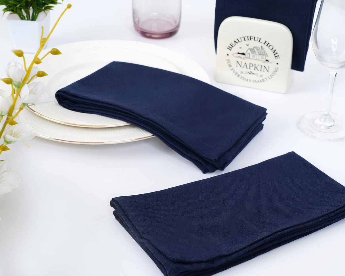 Blue Needles navy napkins wedding-events add refined accents to celebrations