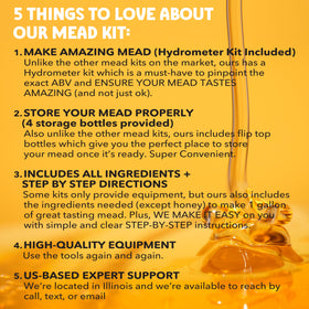 Blue Ox Deluxe Mead Kit yeast nutrients supporting steady fermentation