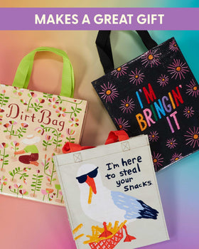 Blue Q Handy Tote gift ready bag that supports environmental initiatives