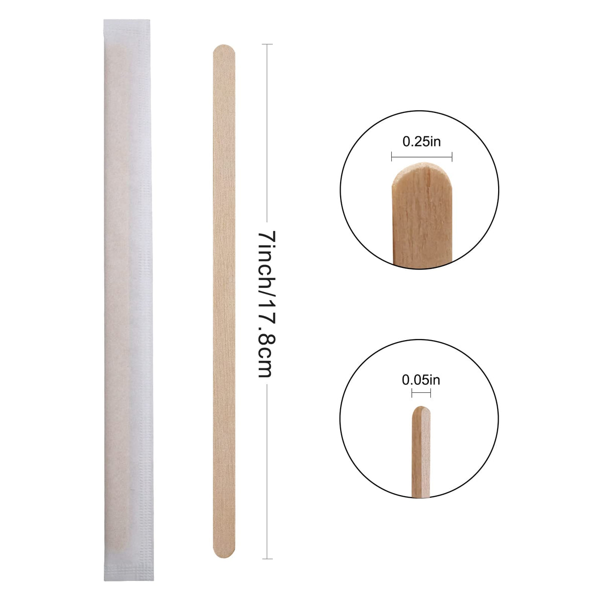 BLUE TOP individually wrapped stirrers, 7 inch length, hygienic convenience.