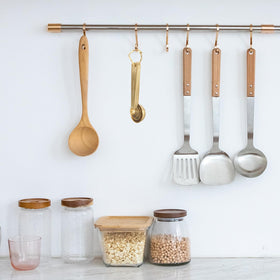 Blueden gold finish adds elegance and easy visibility in the kitchen